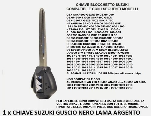 Chiave vergine suzuki gsx - chiave,